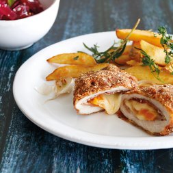 Cordon bleu im Nussmantel