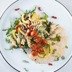 Zitronenpoulet  mit Pastasalat