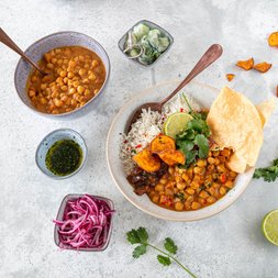 Chana Masala Curry mit Kichererbsen