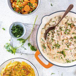 Veganes Züri Geschnetzeltes mit Planted Chicken