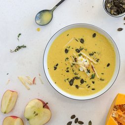 Kürbis-Apfel-Suppe